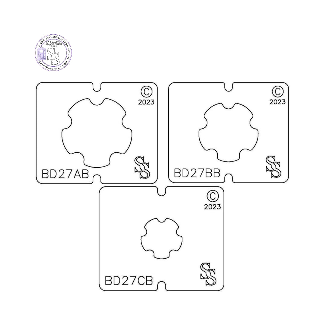 SS BLANKING DIE 3 PIECE SET BD27 DESIGN
